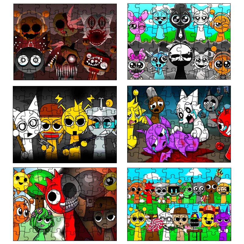 Sprunki 3D Puzzel – Incredibox Cartoon Model (14+ jaar)