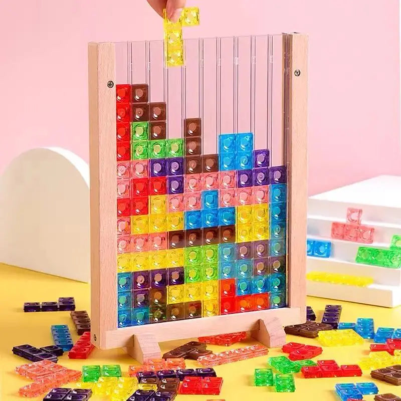 3D Houten Tangram Puzzel – Kleurrijk Educatief Speelgoed (3-12 jaar)