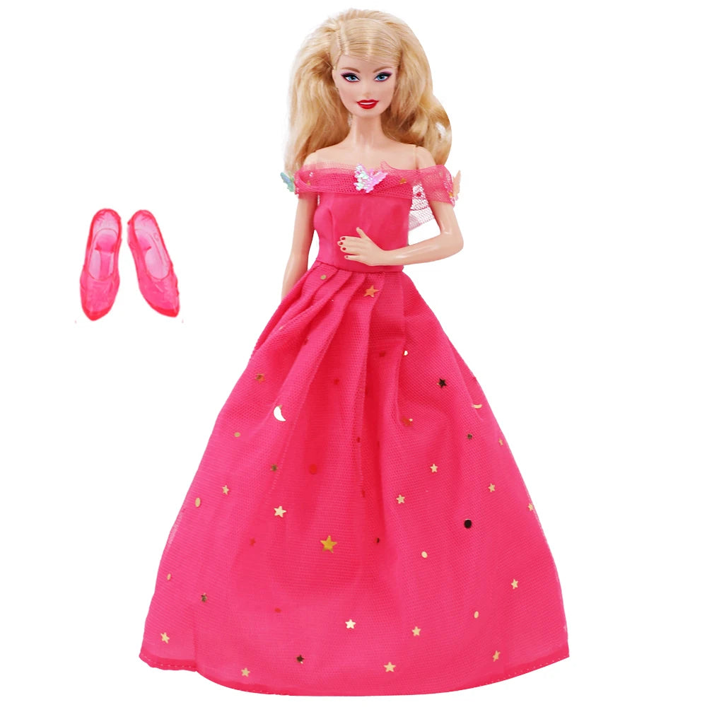 Popaccessoires Set – Kleding, Sieraden & Reiskoffer voor Barbie 30cm