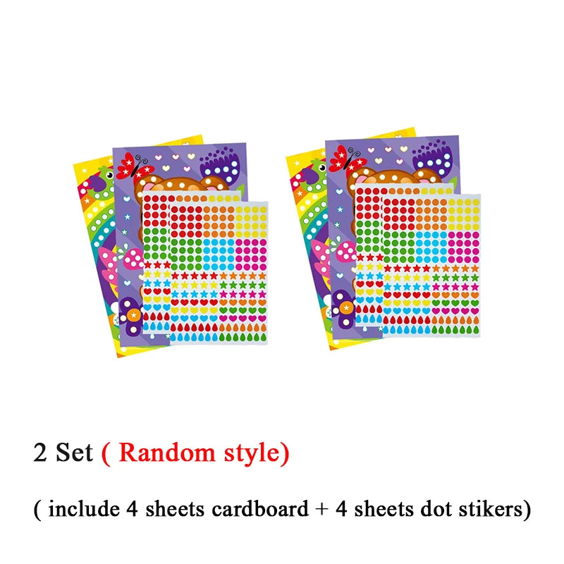 Dot Sticker Mozaïek Set – Creatief Plakplezier voor Kinderen 3-12 Jaar