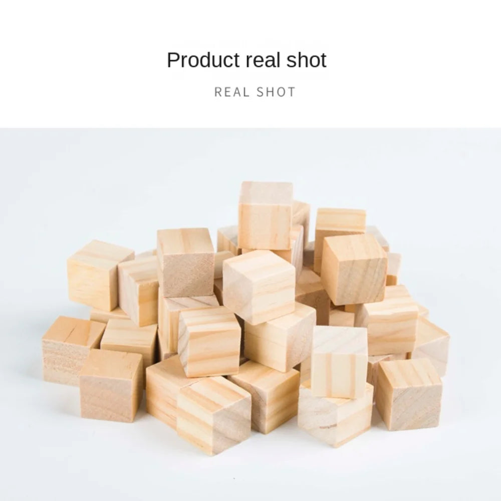 10-delige DIY Houten Bouwstenen – Knutselset voor Kinderen 6+