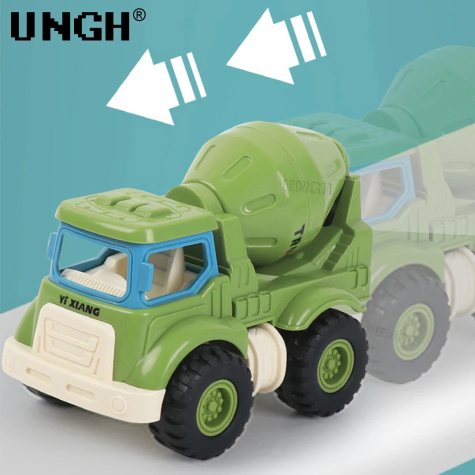 4 stks/set Leuke Techniek Diecast – Speelgoed voor kinderen | Kleine Spelers
