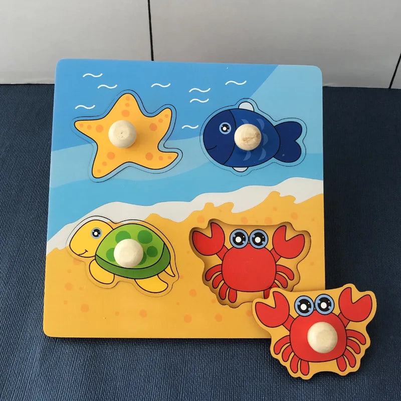 Houten Montessori Puzzel – Letters & Cijfers voor Kind (3-6 jaar)