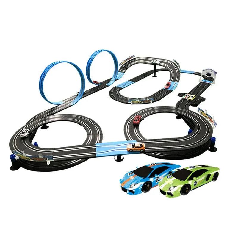 Elektrische Racebaan met 2 Auto’s & Controllers – Race Speelgoedset
