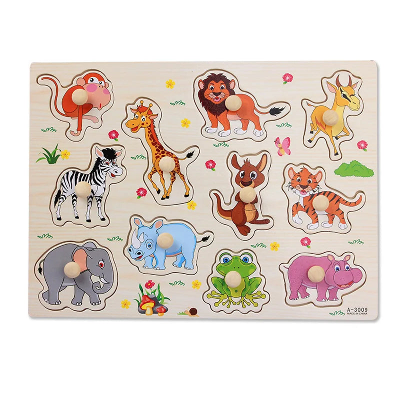 Houten Montessori Puzzel – Letters & Cijfers voor Kind (3-6 jaar)