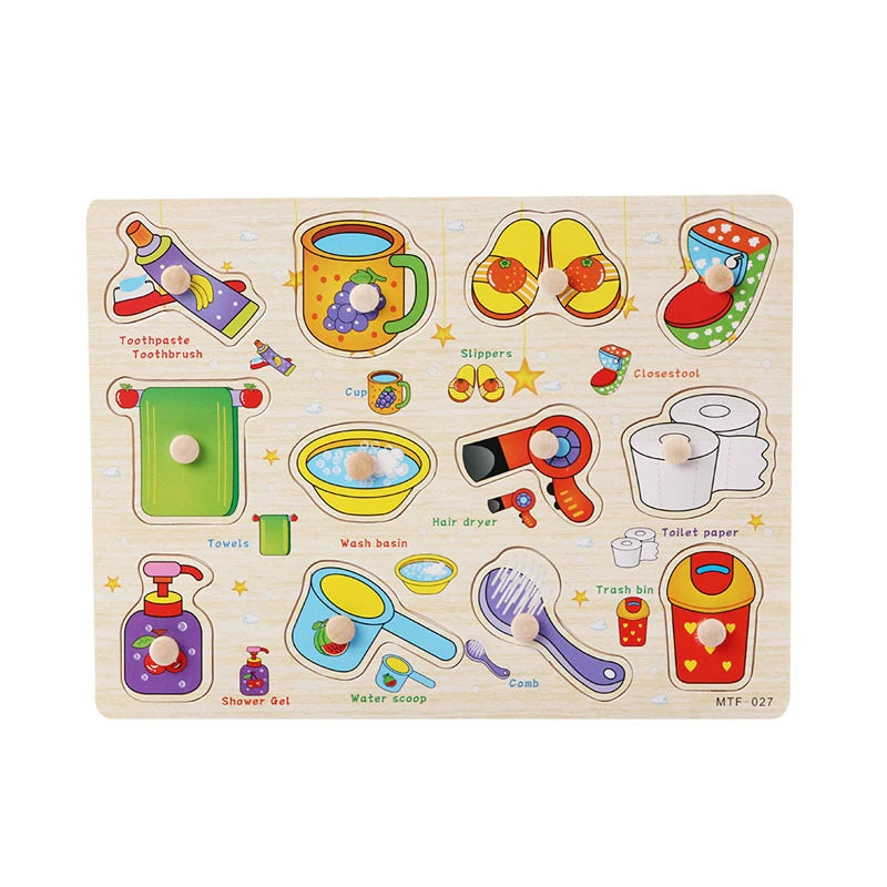 Houten Montessori Puzzel – Letters & Cijfers voor Kind (3-6 jaar)