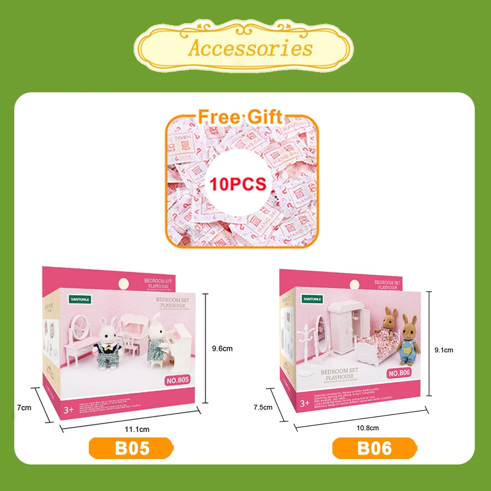 1:12 Poppenhuis Meubels Villa – Miniatuur Keuken- en Dinette Set