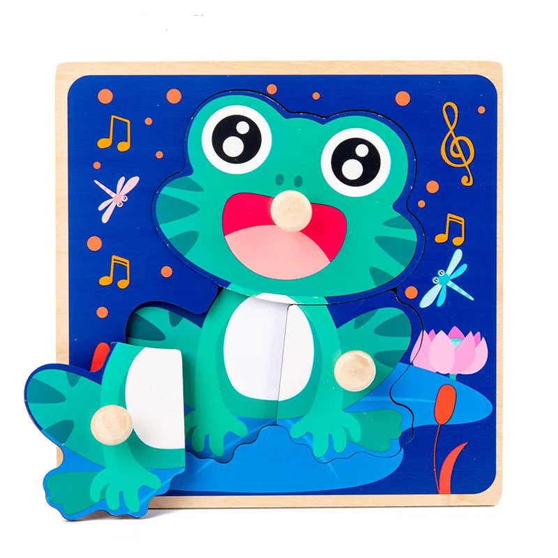 Montessori Houten Puzzel – Leren voor Baby’s & Peuters (1-4 jaar)