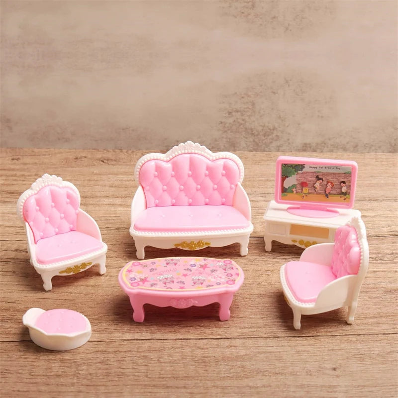 1 op 12 miniatuur meubelset en poppenaccessoires