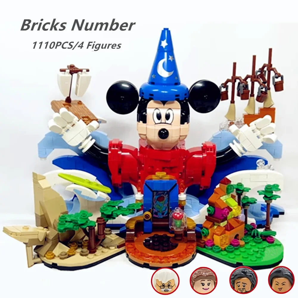 Disney Bouwstenen – Magical Mickey & Belle Set (LEGO Compatibel)