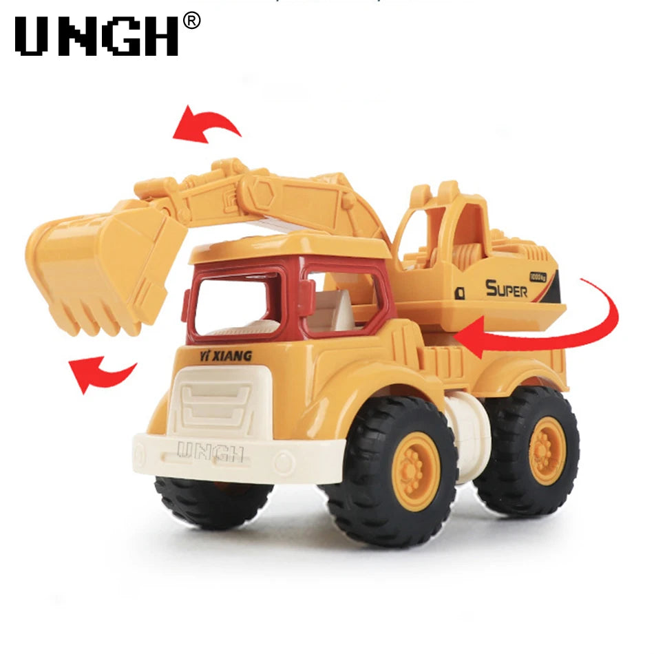 4 stks/set Leuke Techniek Diecast – Speelgoed voor kinderen | Kleine Spelers