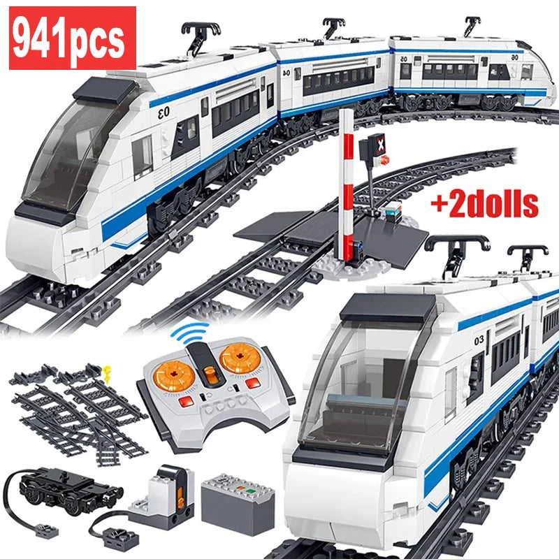 941-delige Elektrische Treinbouwset met Rails & Afstandsbediening
