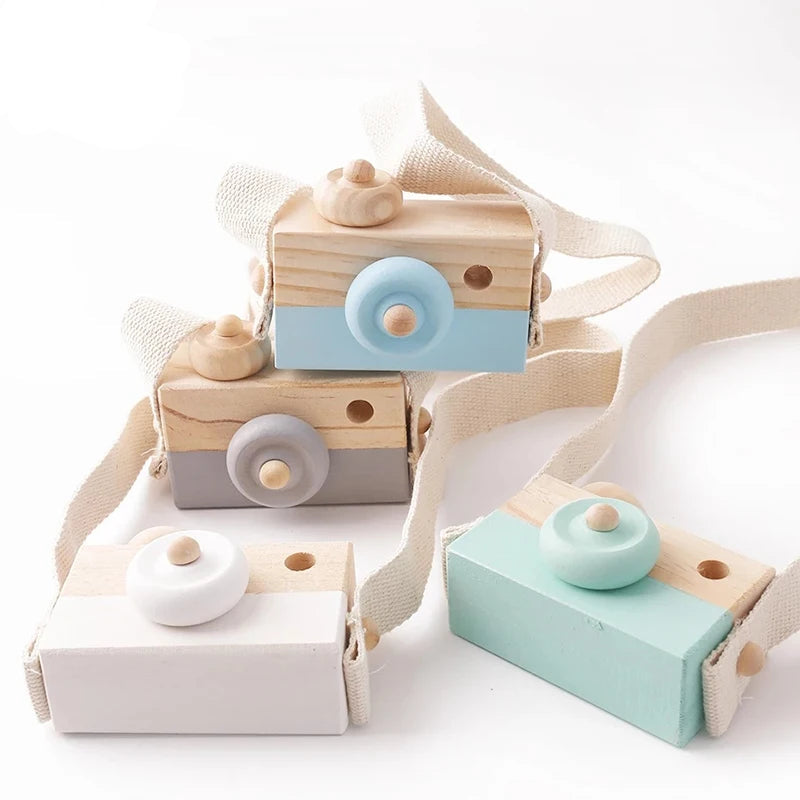 Houten Babycamera Speelgoed – Montessori Fantasiespel vanaf 3 Jaar