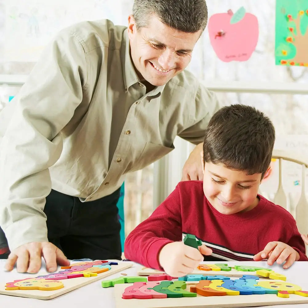 3D Houten Puzzel Educatief – Bouwplezier voor Kinderen (3-12 jaar)