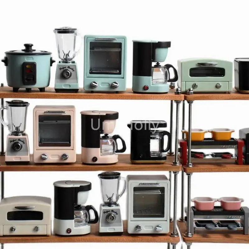 1/6 Schaal Miniatuur Poppenhuis Juicer Koffiezetapparaat