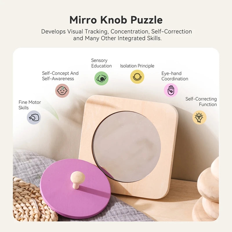 Montessori Baby Kiekeboek – Spiegel Speelboekje (0-3 Jaar)