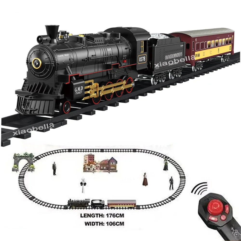 RC Stoomtrein met Rook & Geluid – Afstandsbedienbare Treinset Kinderen