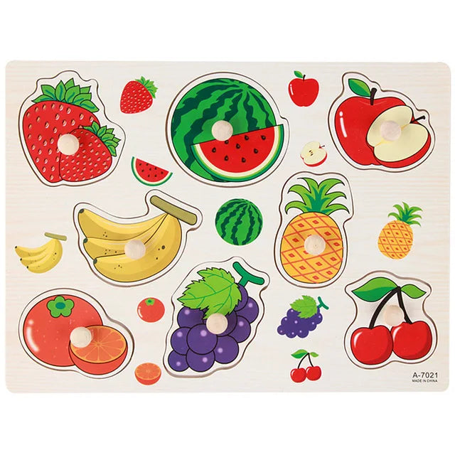 Houten Montessori Puzzel – Letters & Cijfers voor Kind (3-6 jaar)