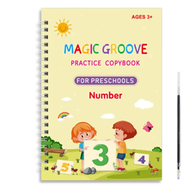 Magic Copybook Kind – Schrijf- en Tekenoefeningen (0-6 Jaar)