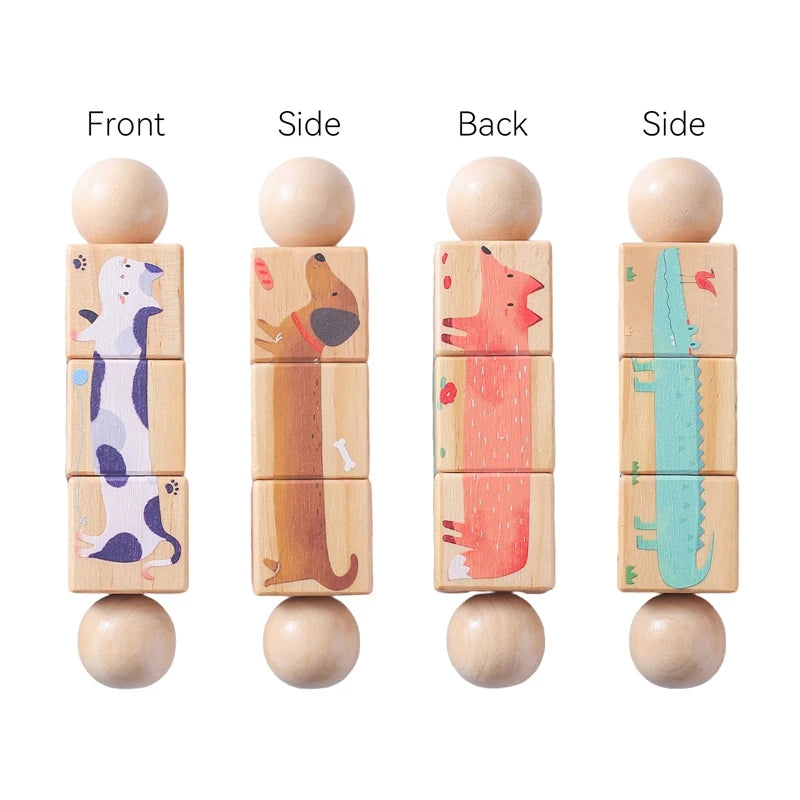 Houten Montessori Raket Speelgoed – Educatief & Creatief – 4+
