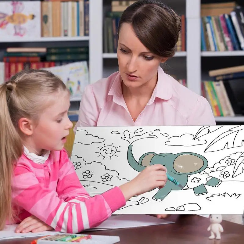 Kleurpapierrol Kinderen – Montessori Tekenrol 3m (Tekenspeelgoed)