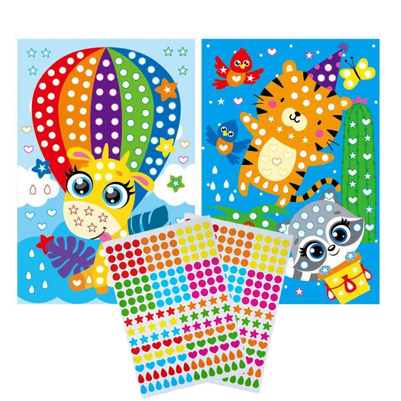 Dot Sticker Mozaïek Set – Creatief Plakplezier voor Kinderen 3-12 Jaar