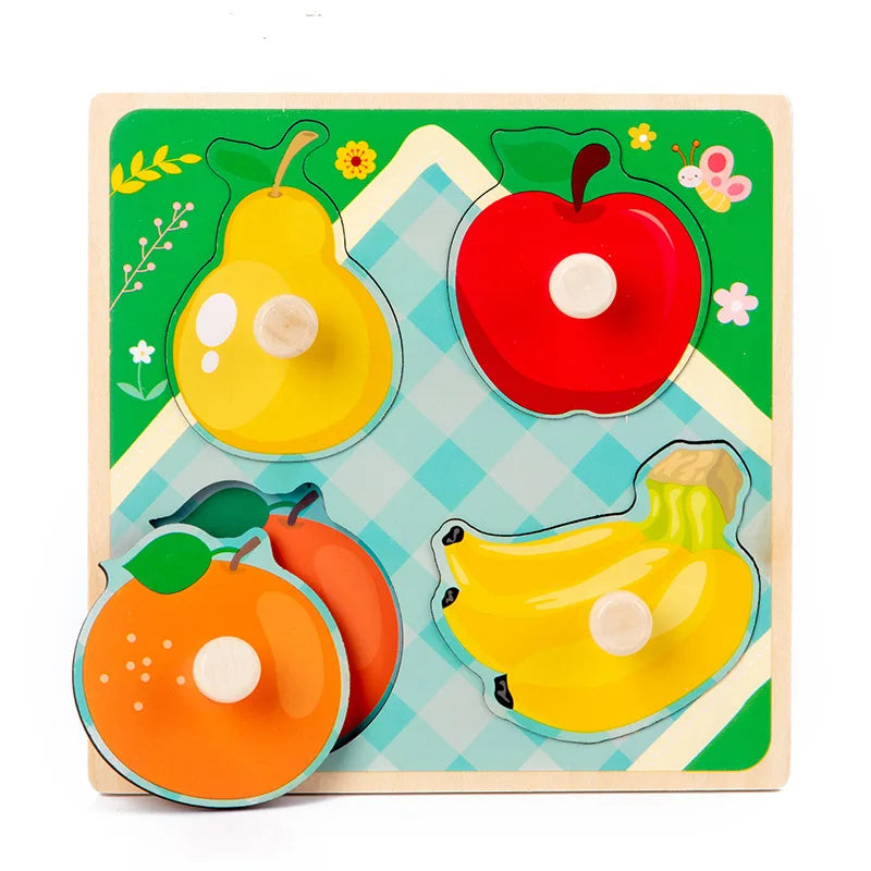 Montessori Houten Puzzel – Leren voor Baby’s & Peuters (1-4 jaar)