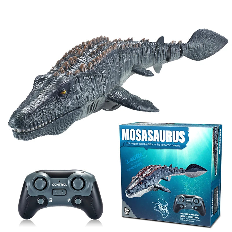 Bestuurbare Zwem-Dinosaurus – RC Mosasaurus met Waterspray