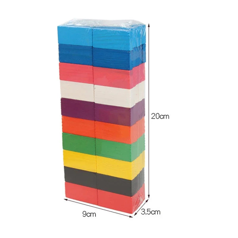 Regenboog Houten Domino Speelgoed – Educatief Kleurenplezier (4+ Jaar)