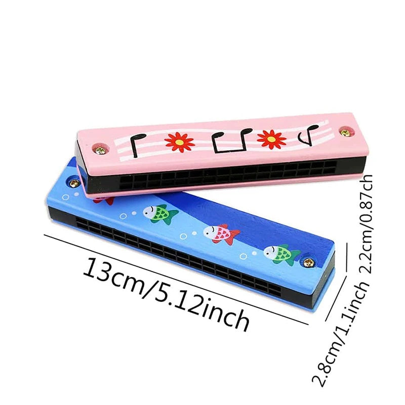 Houten Mondharmonica Kinderen – Educatief Muziekinstrument 6-12 Jaar
