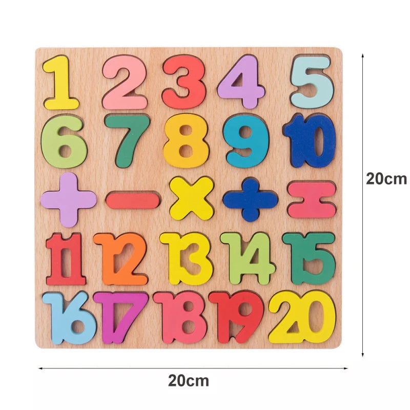 Montessori Houten Puzzel – Leren voor Baby’s & Peuters (1-4 jaar)