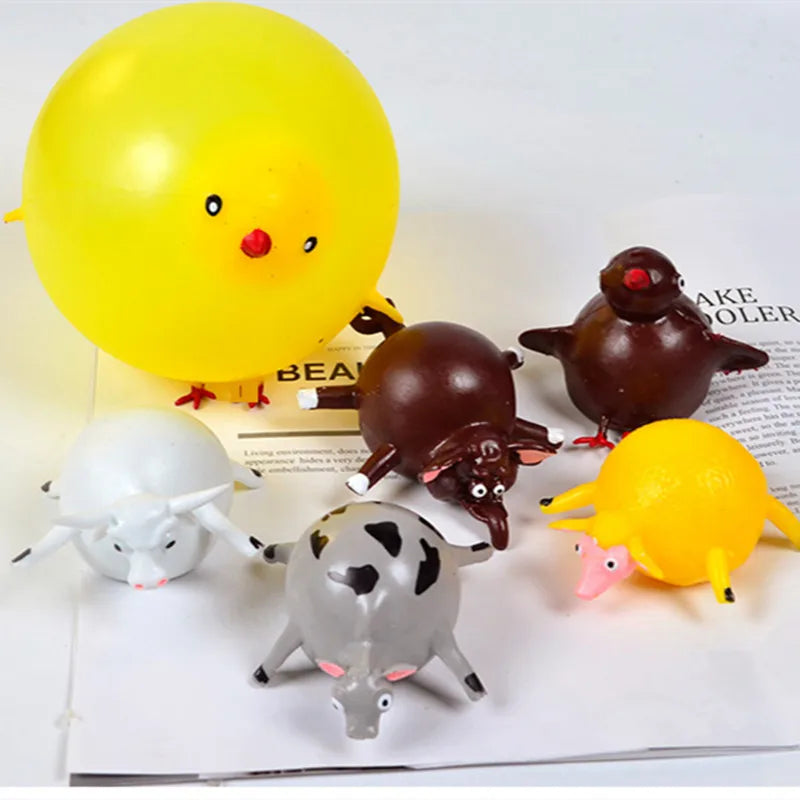 Dinosaurus Stressballen Kinderen – 3 Stuks Opblaasbare Ventballen