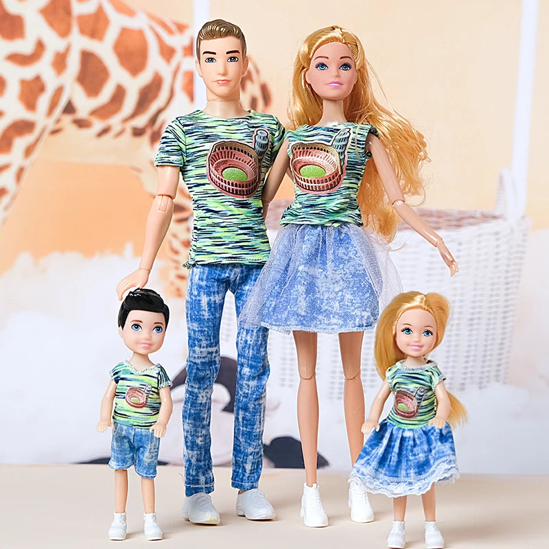 Barbie Familiepop Set – 4-delige Speelset voor Fantasierijk Spel