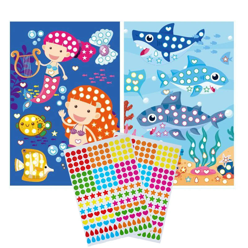 Dot Sticker Mozaïek Set – Creatief Plakplezier voor Kinderen 3-12 Jaar