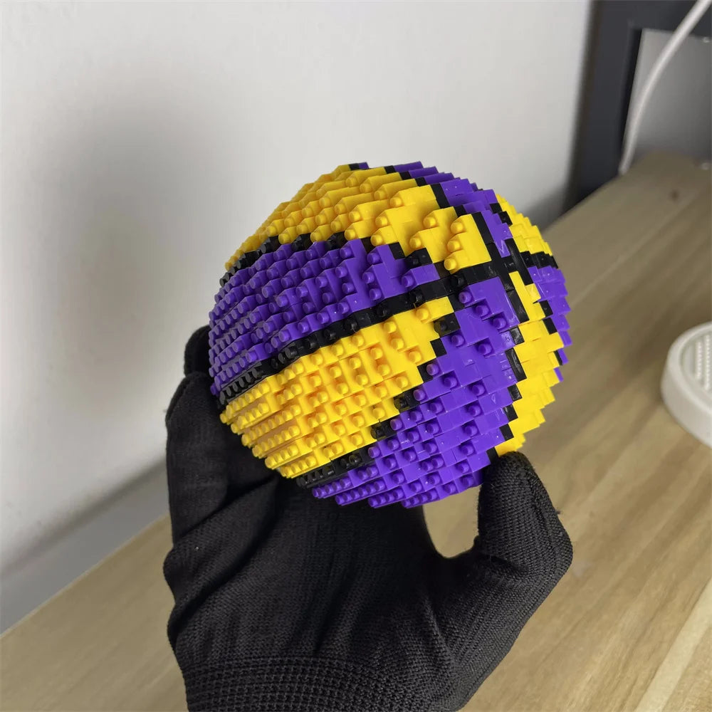 Sport DIY Mini Bouwstenen – Voetbal & Basketbal Set (14+ jaar)