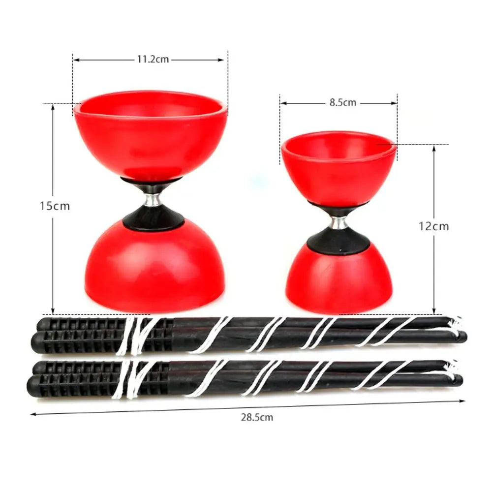 Zachte Chinese Diabolo voor Kinderen – Circus Speelgoed & Coördinatie
