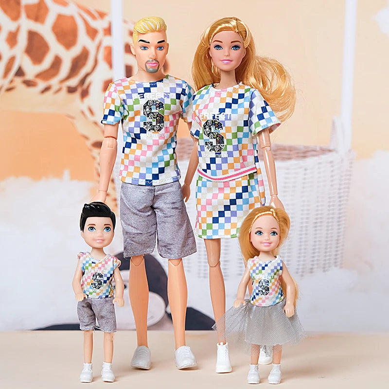 Barbie Familiepop Set – 4-delige Speelset voor Fantasierijk Spel