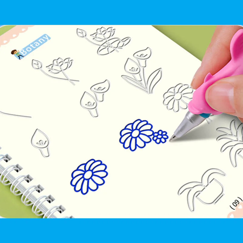 Magic Copybook Kind – Schrijf- en Tekenoefeningen (0-6 Jaar)