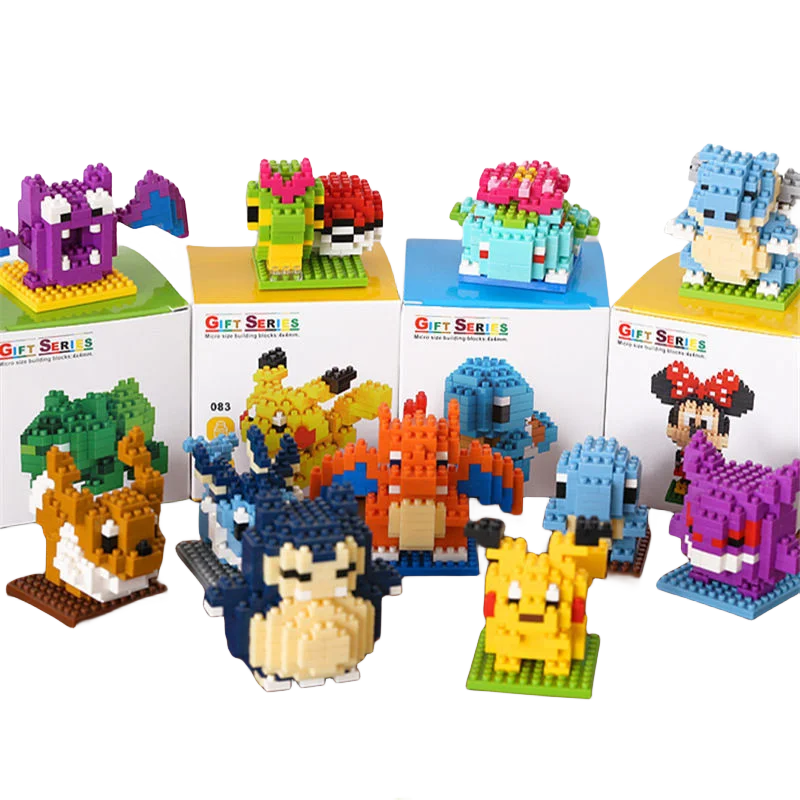Pokemon Pikachu Bouwstenen – Mini Blokken Set Compatibel met LEGO