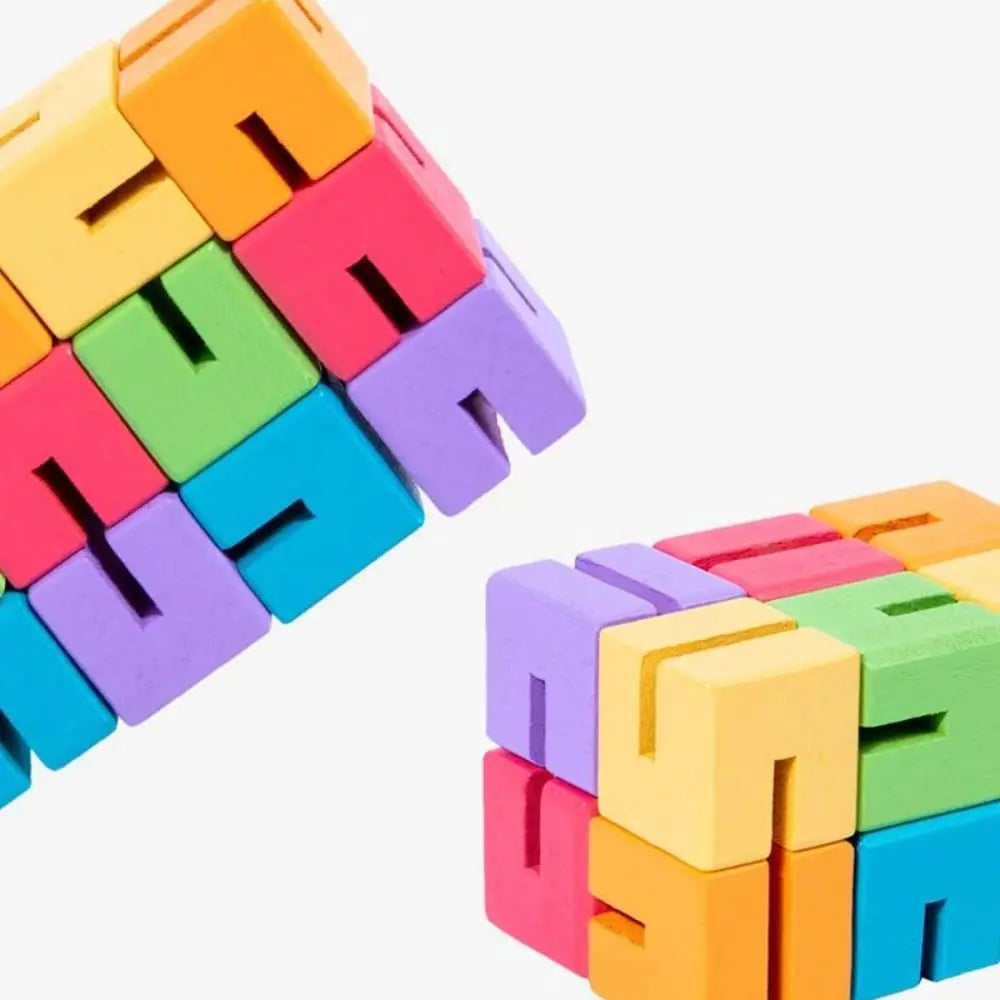 3D Houten Puzzel Blokken – Hersentraining Speelgoed Kinderen
