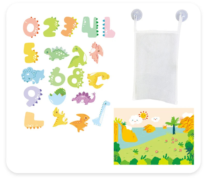 Schuimdier Badspeelgoed – Drijvende Dierenfiguren voor Baby & Peuter