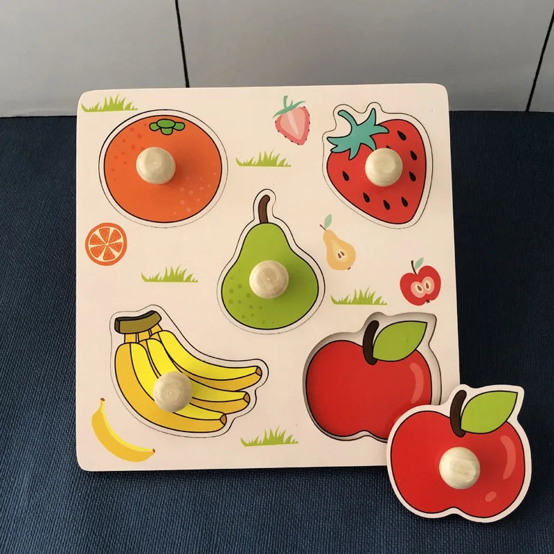 Houten Montessori Puzzel – Letters & Cijfers voor Kind (3-6 jaar)