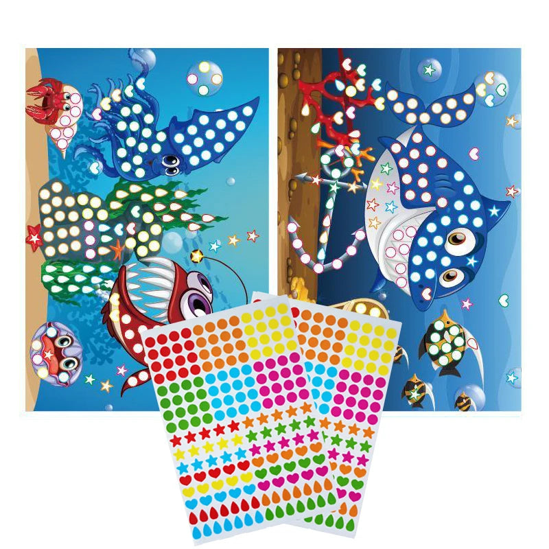 Dot Sticker Mozaïek Set – Creatief Plakplezier voor Kinderen 3-12 Jaar