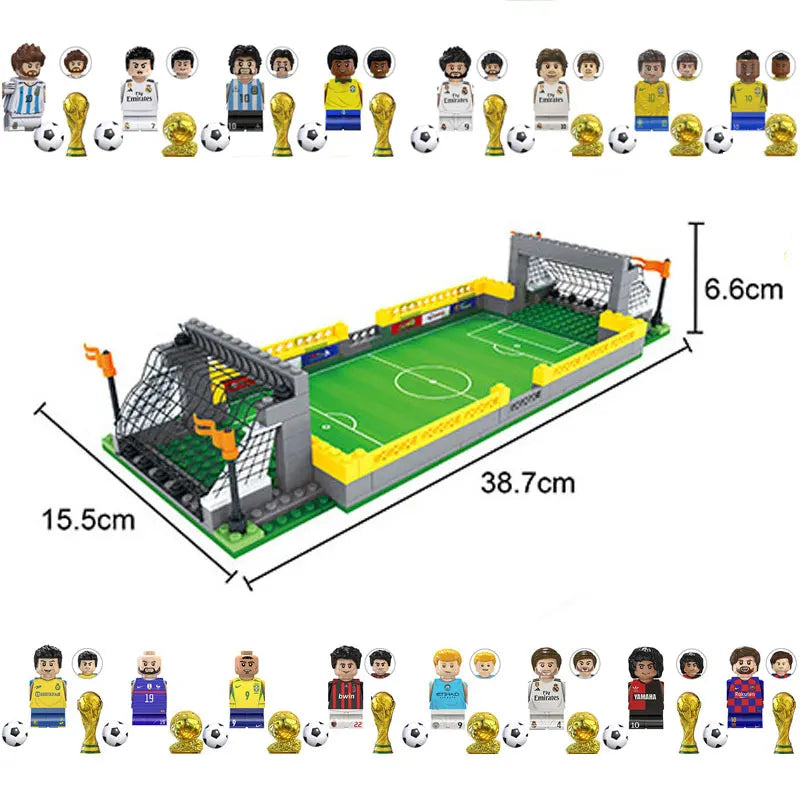 Tafelvoetbal Bouwset – Voetbalstadion & Wereldteam (14+ jaar)