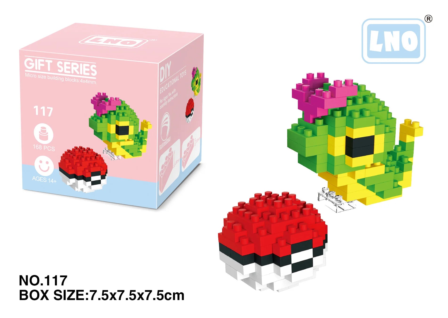 Pokemon Nanoblocks – Charizard & Kyogre Bouwset (14+ Jaar)