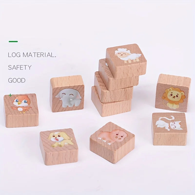 Montessori Houten Dieren Puzzel – Educatief Speelgoed Bus (2-6 jaar)v