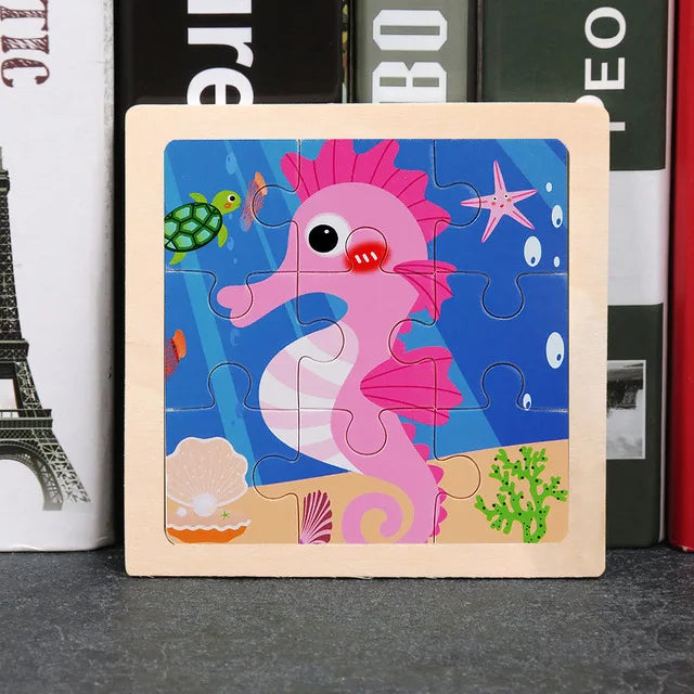 Houten Dierenpuzzel voor Kinderen – Educatief & Duurzaam (3-6 jr)
