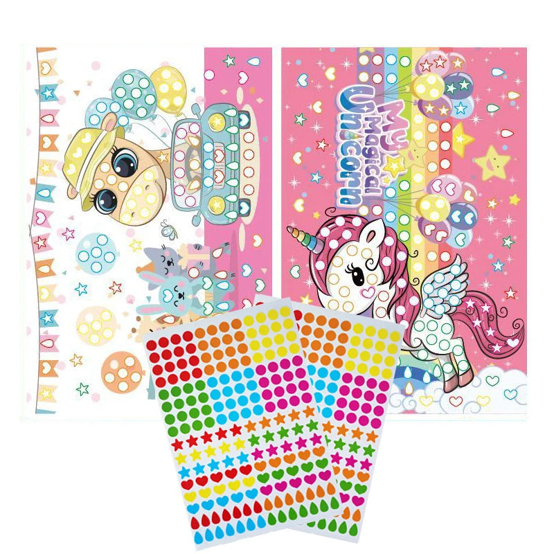 Dot Sticker Mozaïek Set – Creatief Plakplezier voor Kinderen 3-12 Jaar