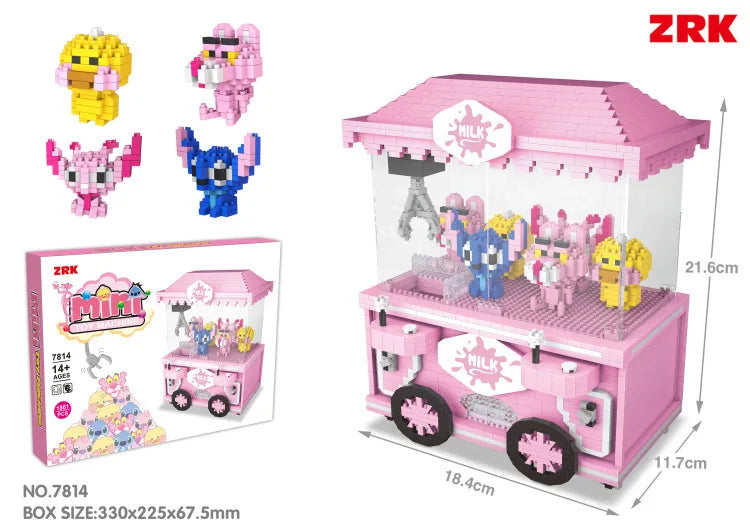 ZRK Mini Blokken Cartoon Bouwset – Microfiguren (7+ Jaar)