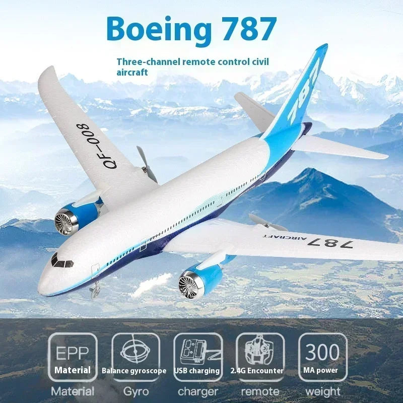 RC Boeing 787 Vliegtuig – Realistisch Passagiersvliegtuig met Afstandsbediening